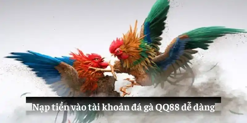 Nạp tiền vào tài khoản đá gà QQ88 dễ dàng